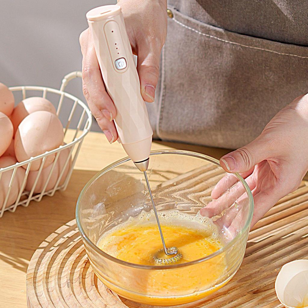Kabelloser elektrischer Handmilchaufschäumer & Eierschläger