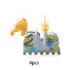 MOC Medieval Military Series Castle Roman Knight Horse Saddle Soldiers War Horses Building Block Accessories Kids Education