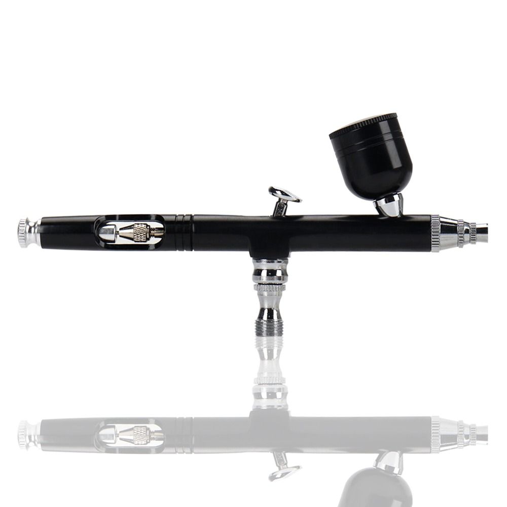 Dual Action Gravity Nail Art Airbrush Kit Handheld 0.3mm Nozzle Spray Airbrush Durable Portable Nail Art Paint Tool Set