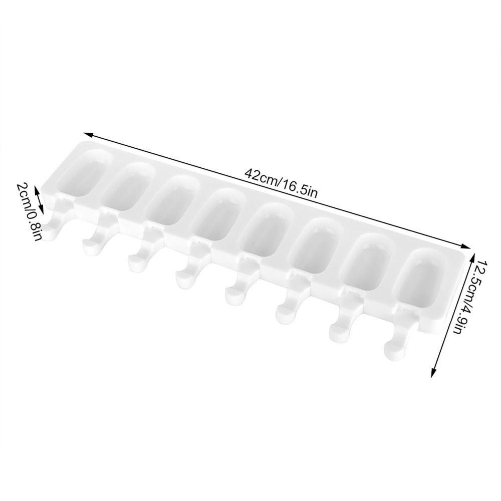 8 Cavity Popsicle Mould Freezer Safe Ice Cream Forms Ice Cream Makers Mould DIY Homemade