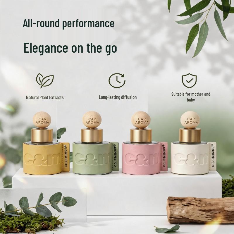50ML High-End Car Fragrance Diffuser - Long-Lasting Essential Oil Air Freshener Ornament Gift