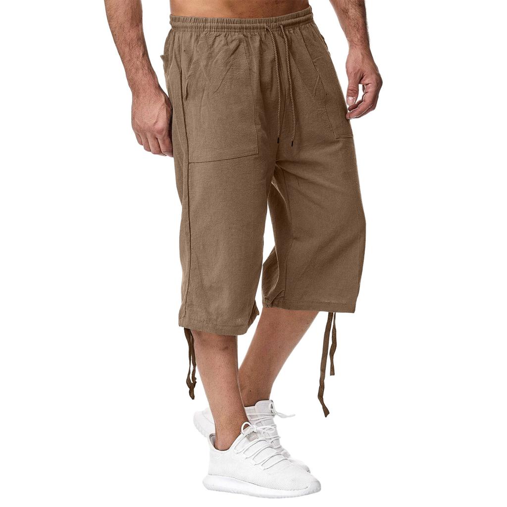 Men'S Casual Cotton And Linen Sports Pants, 70% Casual Pants