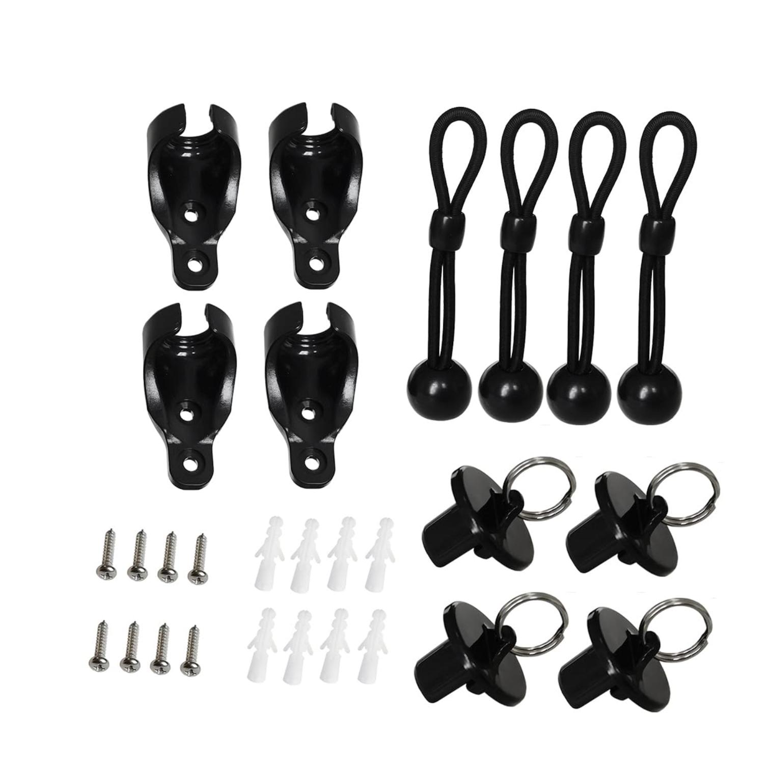 

Replacement Shade Parts Bungee End Cap Kit for Exterior Cordless Roller Shades Indoor/Outdoor Blinds 2 Sets