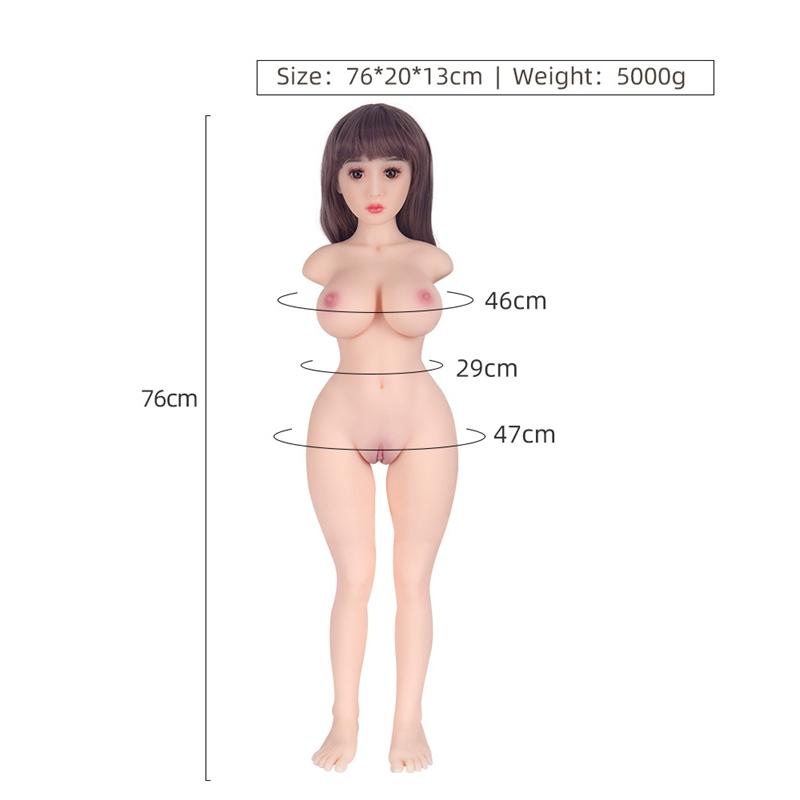 Solid TPE Realistic Breasts Vagina Anus Simulation Doll Airplane Cup Male Masturbator Products
