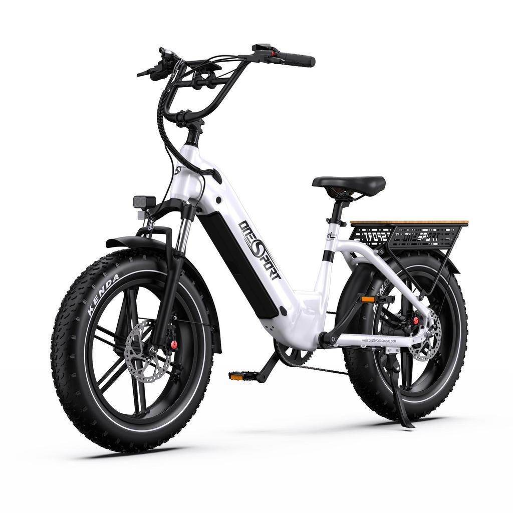 ONESPORT OT08 Is a 20-inch Fat Tire City Electric Bicycle. It Is Equipped with a 48V 500W Motor and Has a Maximum Range of Up To 90 Kilometers.