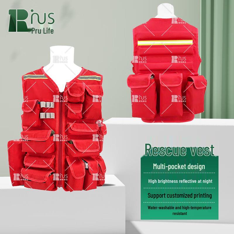 Pruis Reflective Multi-pocket Safety & Rescue Vest