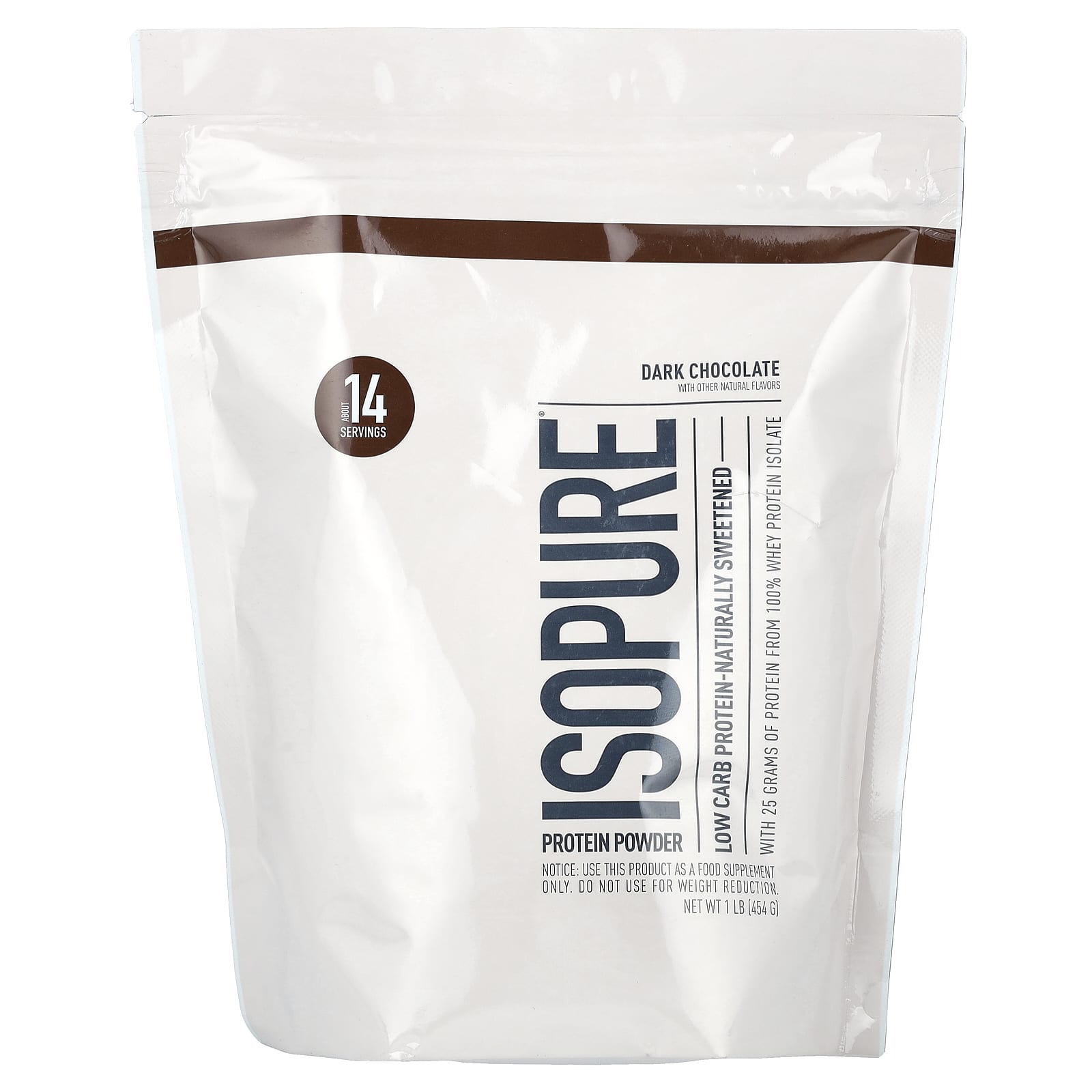 

Isopure, Low Carb Protein, Dark Chocolate, 1 lb (454 g)