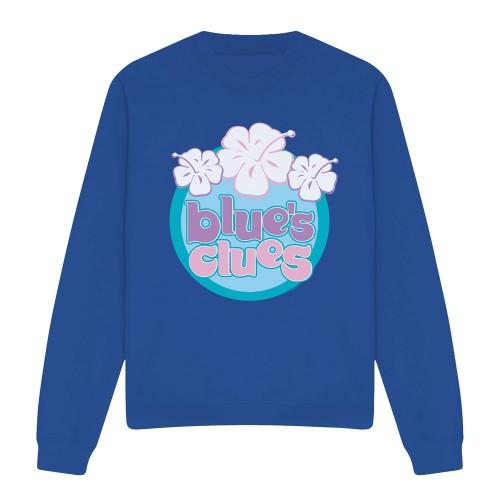 BlueÂ´s Clues Unisex Adult Hawaiian Flowers Sweatshirt