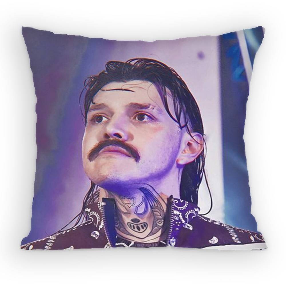 

DDominik Wrestler MMysterio Pillow Case Antidustmite Pillowcase Invisible zipper silky short plush Sofa cushion cover 30x30 cm