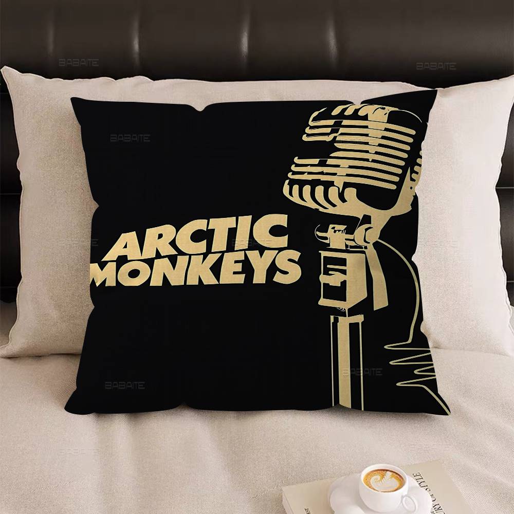 A-Arctic M-Monkeys Rock Band Cushion Cover Car Throw Pillow Case For Sofa Car Christmas Gift 40X40Cm 45X45Cm