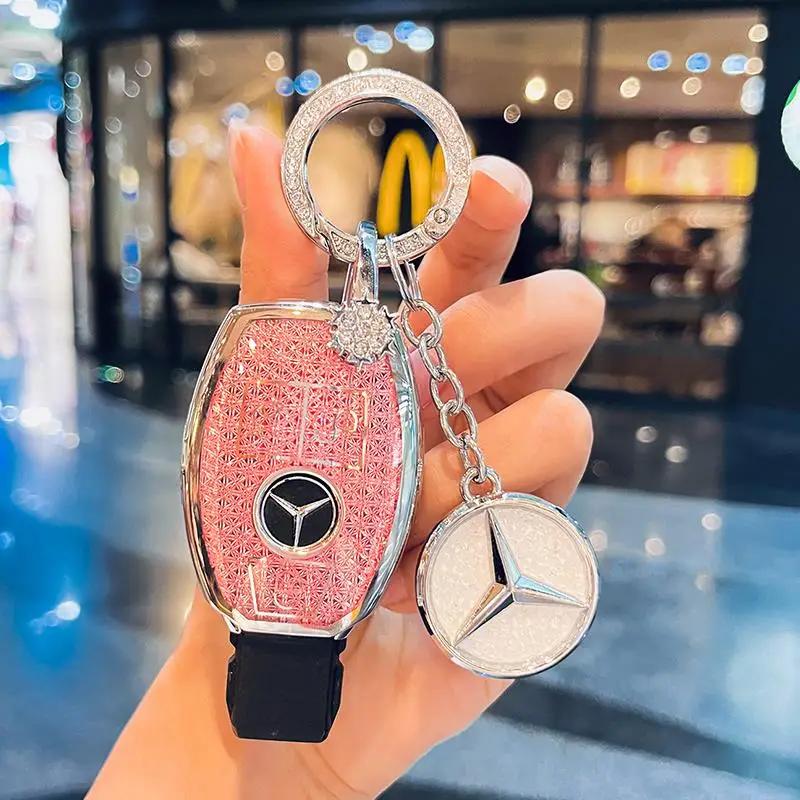 TXF4   Fashion Car Key Case Cover For Mercedes Benz A B C E Class GLS GLA GLK GLC CLS CLA AMG W204 W205 W212 W463 W176 Keychain Fob