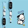 Children Digital Watch LED Cartoon Dog Print Adjustable Silicone Strap Clear Accurate Display Portable Students Unisex Wristwatch
