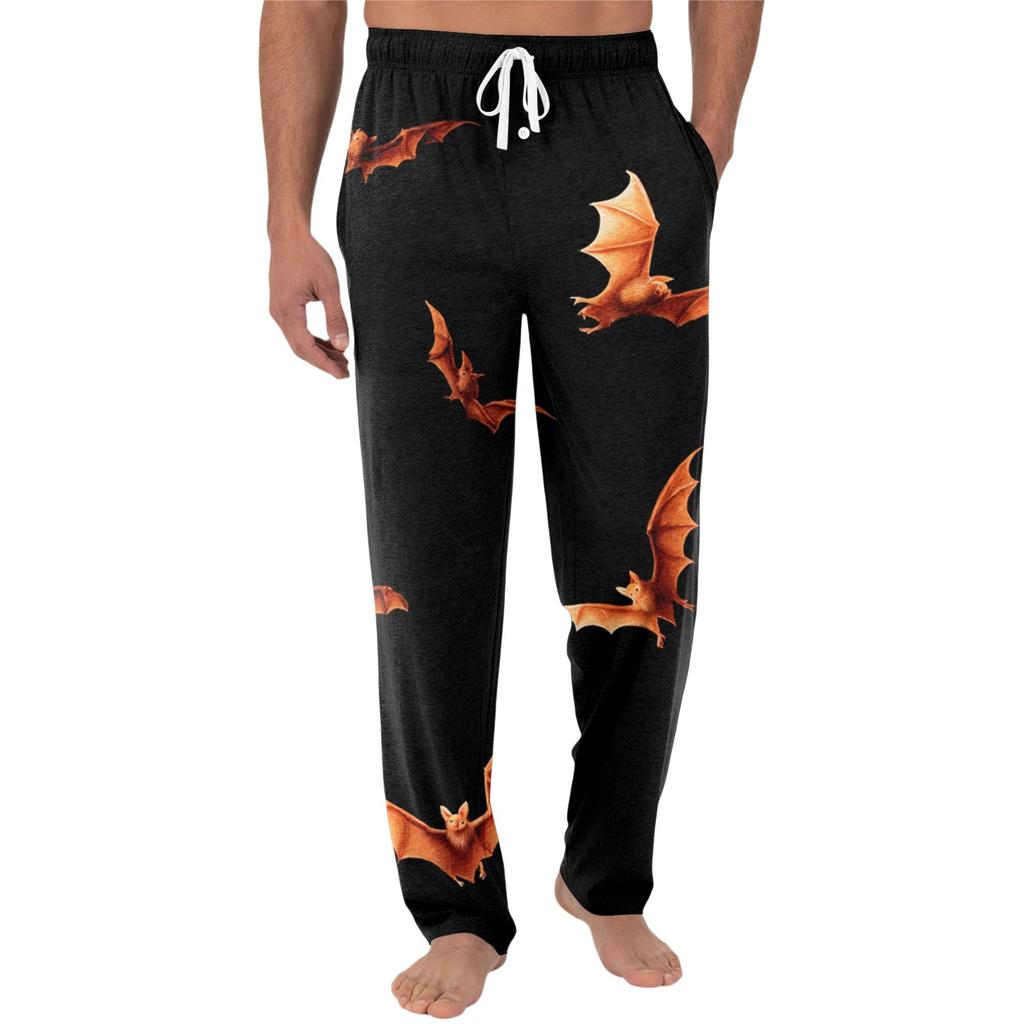 Herren Strick Halloween Print Tasche Freizeithose Schlafanzughose