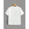 Kids Summer Crew Neck Short Sleeve T-Shirt with Skateboard & BOYS Letter Print
