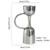 304 Stainless Steel Measuring Cup With Handle Steel Cocktail Jiggers Wine Dispenser Bartender Tools Bar Accessories