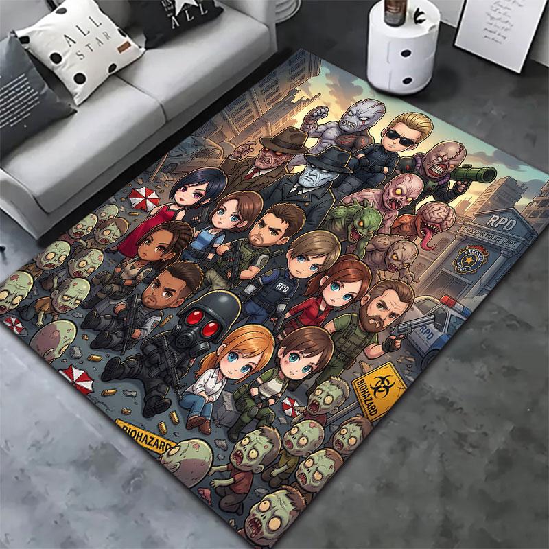 Resident Evil Carpet Rug For Living Room Bedroom Home Sofa Decoration Kids Play Nonslip Floor Mat