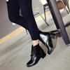 Fashion Fashion Women's Ankle Boots Sewing White Red Brown Heels Short Boot Female 2024 Autumn Winter Party Dance Shoes Large Size 50