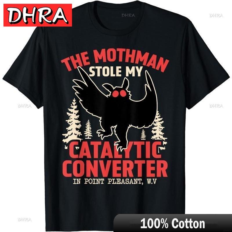 Funny Mothman Stole My Catalytic Converter Mothman Cryptid TShirt Cryptozoology in Casual Stylish Urban Graphic Grunge Trendy S