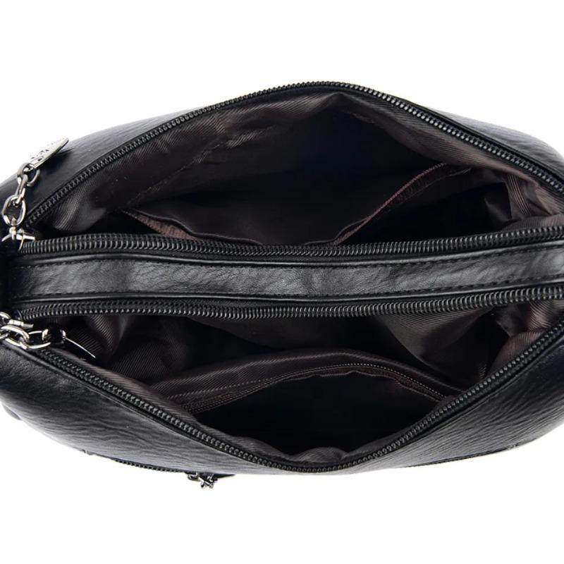 Fashionable Women's Shoulder Bag, Soft PU Leather Crossbody Bag, Solid Color Handbag, Suitable for Daily Use, Shopping, Commuting