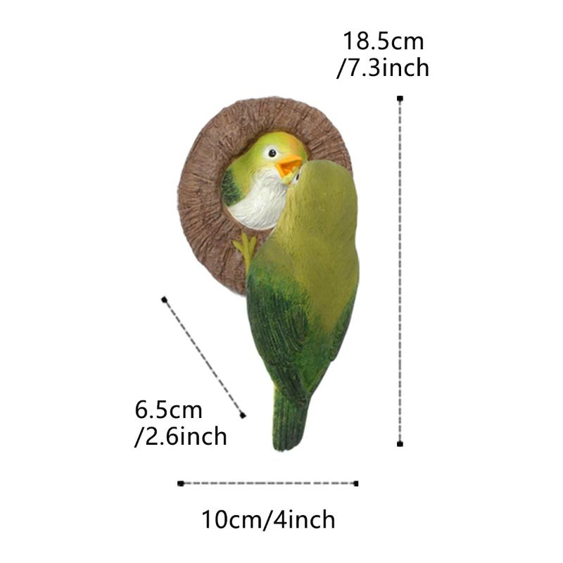 Futterplatz für kleine Vögel im Freien Gartendekorationen Ornamente Futter für Vögel Gartenornament zur Baumdekoration Statue für Gartenzubehör