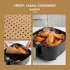Square Air Fryer Paper Disposable Air Fryer Parchment Paper Liners Non-Stick Steamer Liners For Oven Microwave Steaming Basket