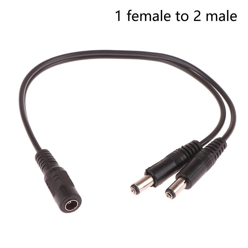 Dc 12V 1 Female To 2 Male Power Split Splitter Cable For Cctv Camera Security Dvr Accessories Led Light Strip
