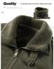 Men's Winter Plus Velvet Pilot Jacket Coat - Thickened Large Size Workwear Lapel Cotton Jacket