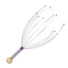 Octopus Head Massager Stainless Steel Brain Massage Claw Scalp Scratcher Engraved Head Relaxer for Promotes Blood Circulation Relieves Muscle Pain
