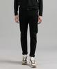 PANICALE Black Embroidered Point Cotton Pants (Type B)