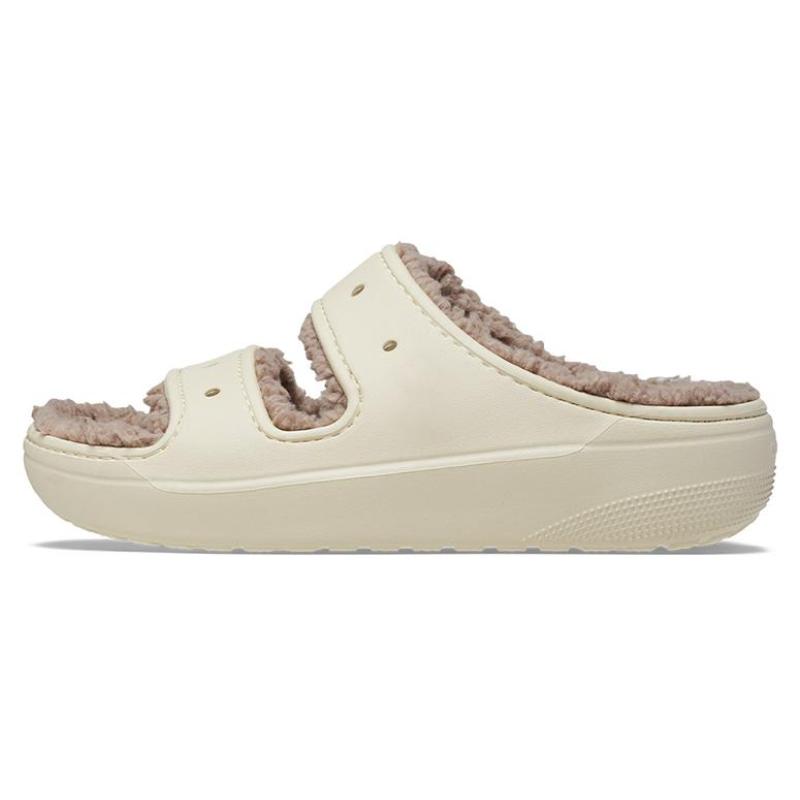 

Crocs EVA Classic Warm Fleece Slippers Unisex Bone White 36-37