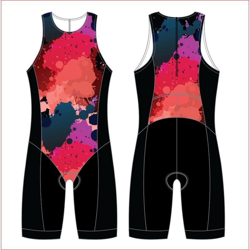 Mens Cycling Suit Mountain Road Biking Triathlon Quick-Dry Compression Full-Body Performance Wear