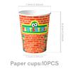 Custom Sesame Street Themed Party Supplies Birthday Decoration Sesame Street Tableware Party Atmosphere Arrangement Banner Props