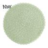 Soft Texture Tableware Coasters Round Insulated Placemat for Dining Table, Heat Resistant Paper Place Mat, Waterproof Oil Proof Non Daily Use Kitchen
