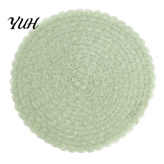 Soft Texture Tableware Coasters Round Insulated Placemat for Dining Table, Heat Resistant Paper Place Mat, Waterproof Oil Proof Non Daily Use Kitchen
