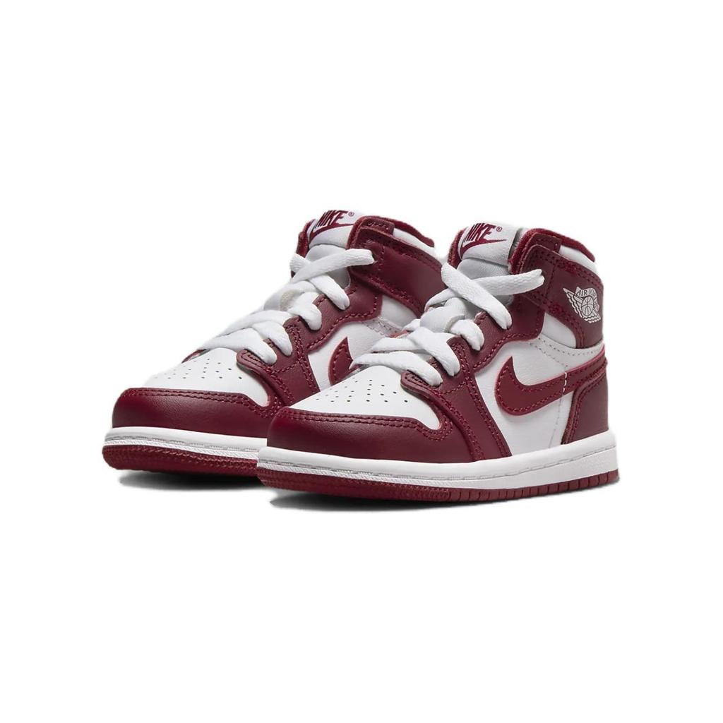 Air Jordan 1 Retro High OG TD Artisanal Red Baby Sneakers White Team-Red FD1413-160