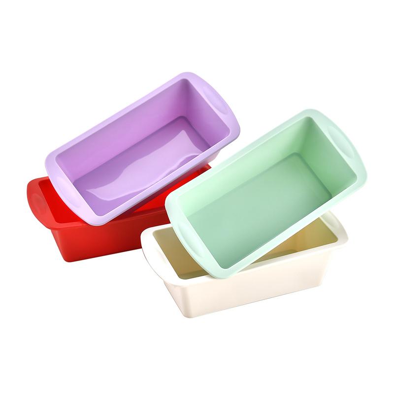 4Pcs Silicone Bread Mold Set Nonstick Loaf Tin Bakeware Cake Pastry Bread Baking Mold Bread Pan Baking Tray Loaf Pan Baking Tool