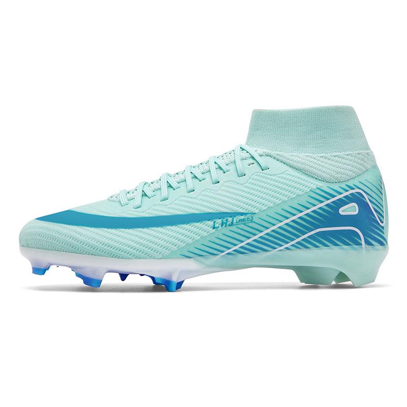 Men s High-Top Football Shoes with Long Spikes for Artificial Turf Training 38