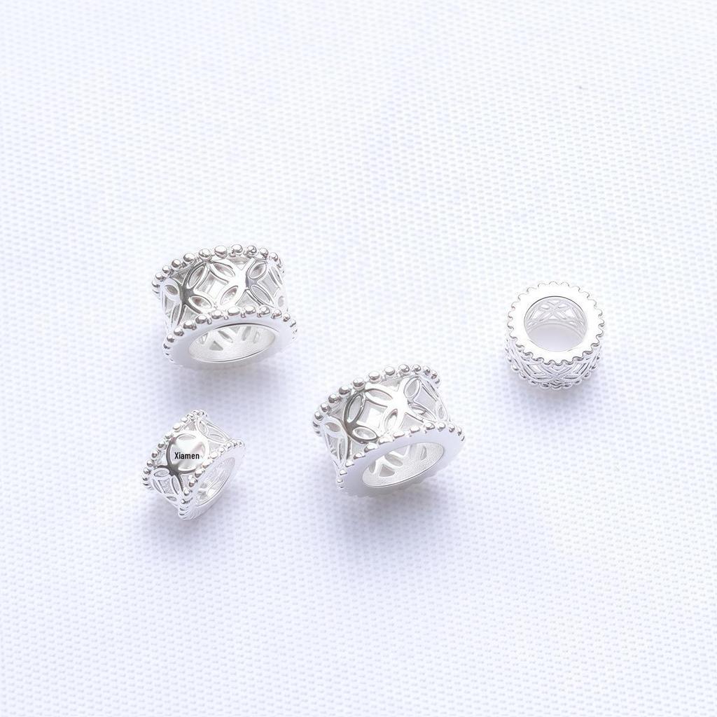 Perline Distanziatori in Rame Moneta Grande Foro Double-Sided Placcate Oro 18K per Braccialetti Fai da Te Weaving & Beading