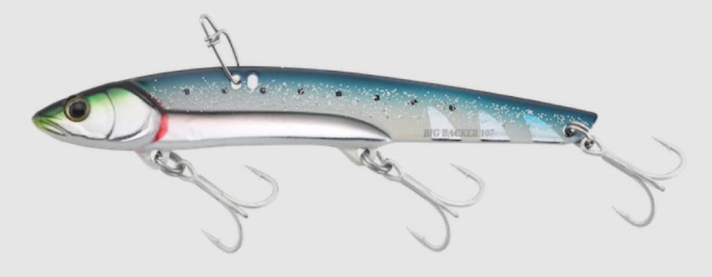 Jackall Big Backer 107 Metal Vibe 27 Grams Sinking Lure Iwashi Glow (1077)