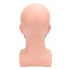 Male Bald Mannequin Head with Full Beard Eyebrows Resin PVC Realistic Barber Practice Bald Head