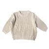 Hot Selling Girls' Solid Color Knit Pullover Sweater