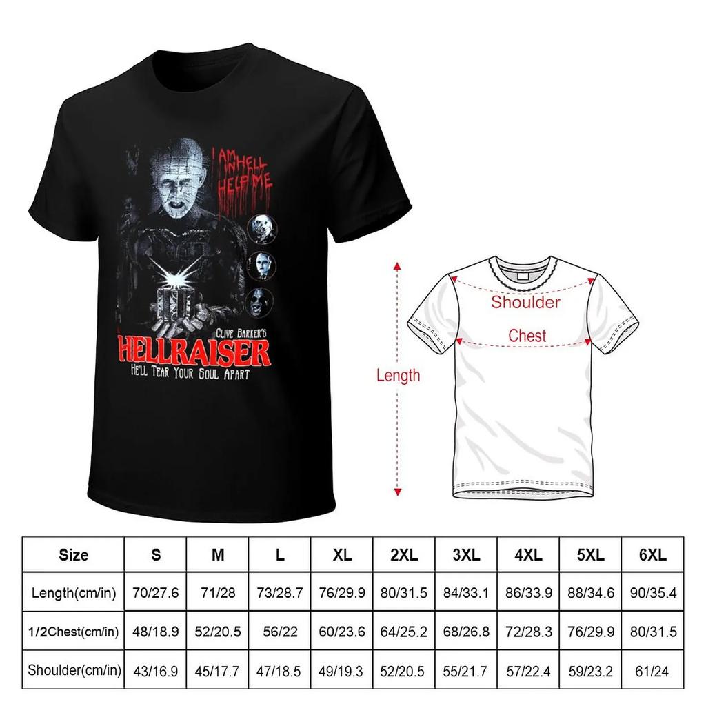 Hellraiser Art TShirt Tops Tees Mens T Shirts Casual Stylish
