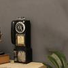 Wall-Mounted Pay Phone In American Country Style, Retro Booth Model, Decorative Element