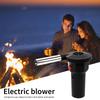 Barbecue Fire Bellows Handheld Hair Dryer Fire Tools Grill Accessories Aluminum Alloy Kitchen Tool for Picnic Camping Cooking