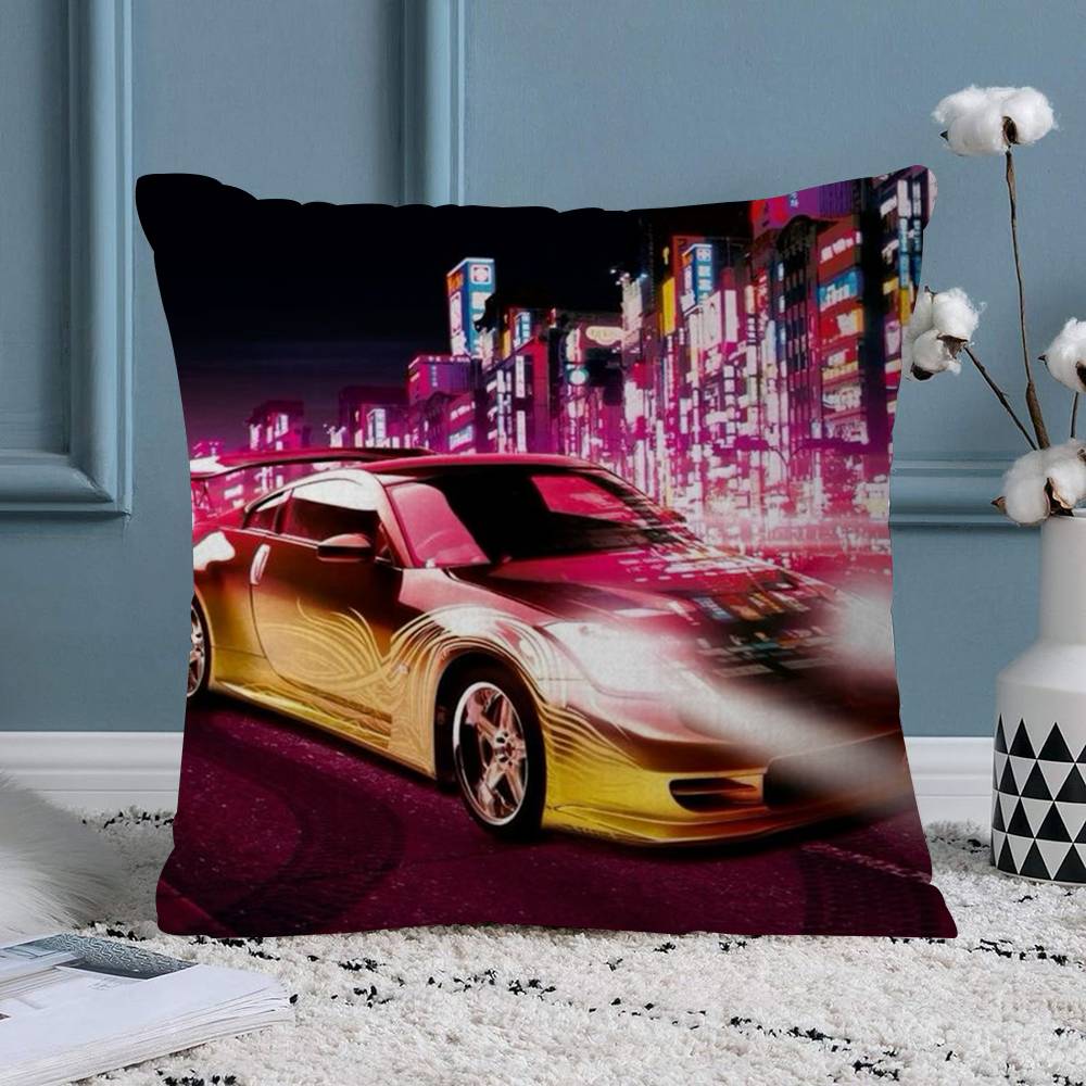 FFast and FFurious Pillowcase Toon Gift Cushion Cover Bedroom Home Sofa Chair Seat Decor Pillow Case