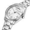 Guess Silberne Edelstahl-Quarzuhr mit Kalender - GW0308L1