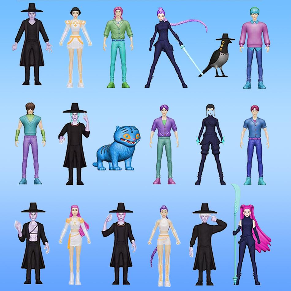 Anime Kpop Dämonenjäger Rumi Mira Zoey Tiger Figur Spielzeug Schreibtischdekoration Statuen Schmuckstück Sammlerstück für Kinder Geschenk