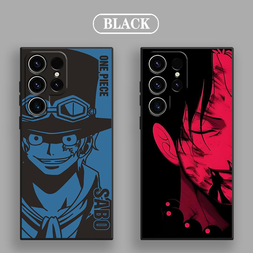 One Piece Luffy Sabo Portgas D Ace Phone Case For Samsung Galaxy S25 S24 S23 S20 S21 FE S26 S22 Ultra S26 Plus S25FE Soft Cover