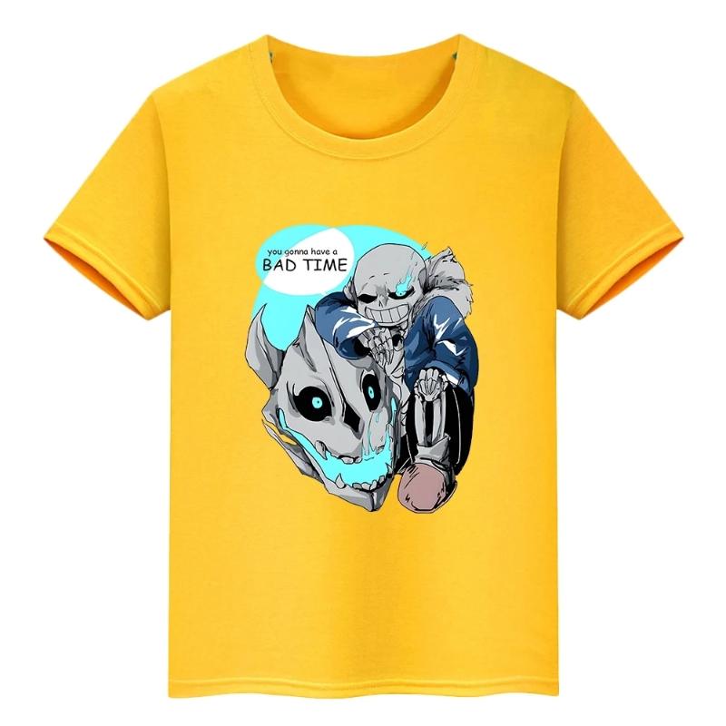 Teenage Anime Monster No. 8 Printed T-shirt Boys Summer Punk Casual Harajuku Streetwear Round Neck Short Sleeve Tops Clothing