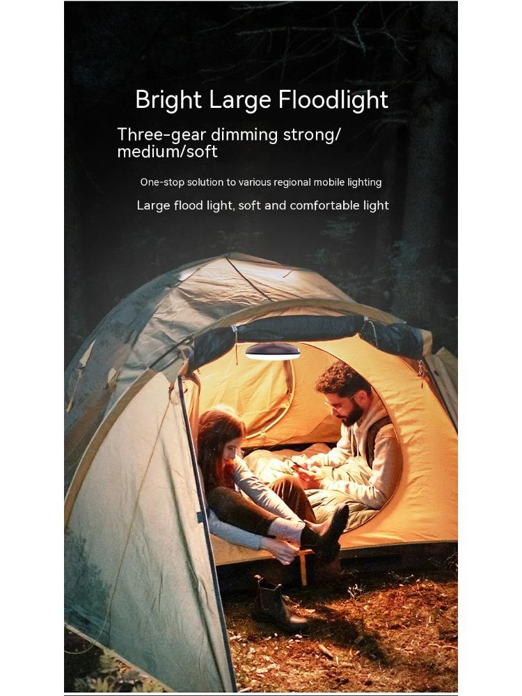 Camping Lanterns Portable LED Hang Tent Light Rechargeable Outdoor Fishing Emergency Lighting UFO Night Lamps